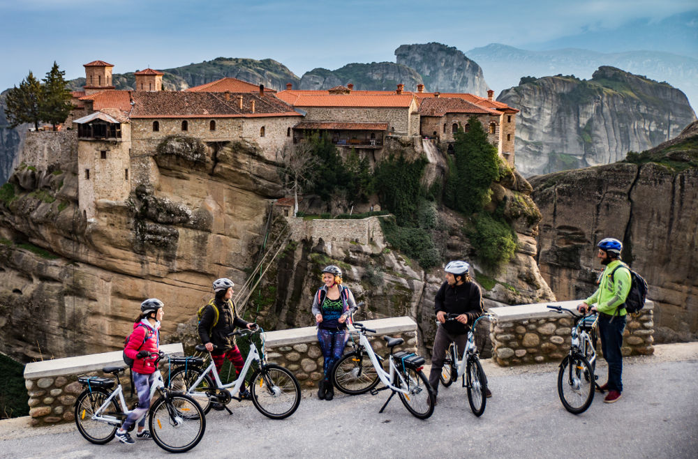 E-Bike the Meteora Landscape